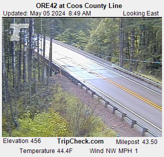 ORE42 at Coos County Line